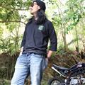 "WA"GLAN 3/4 SLEEVE /黒緑 /Mサイズ