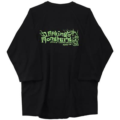 "WA"GLAN 3/4 SLEEVE /黒緑 /Lサイズ