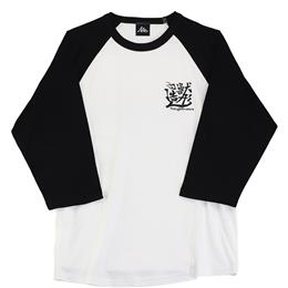 "WA"GLAN 3/4 SLEEVE /白黒 /Lサイズ