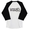 "WA"GLAN 3/4 SLEEVE /白黒 /Lサイズ
