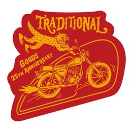 "TRADITIONAL" STICKER - レッド