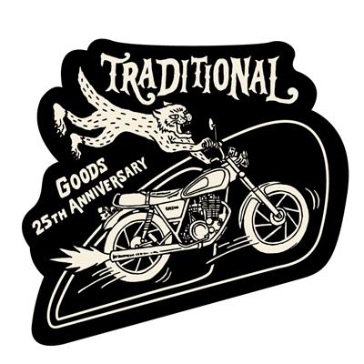 "TRADITIONAL" STICKER - ブラック