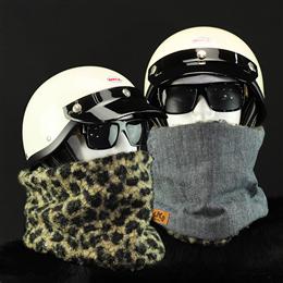 ROBIN NECK WARMER ソフトデニム&ワイルドブラウン