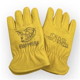 FTWグローブ(刻印ver.)スマホタッチ機能付き　イエロー　Lサイズ　[CHOPPERSオリジナル]