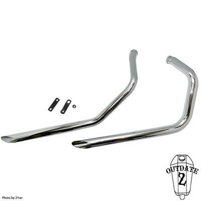 スポーツスター ドラッグパイプマフラー EVO用 [2%erオリジナル]