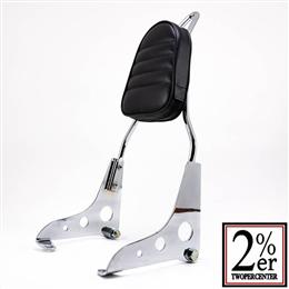 ワイドシッシーバーキット パッドつき ノーマルシート対応 SR400/500 [2%erオリジナル]