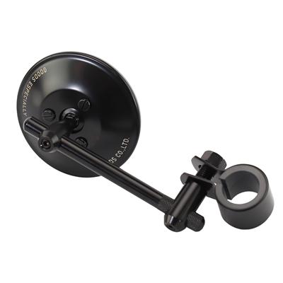 GOODS ESPECIALLY MIRROR - ステンレス 3インチ (25.4mm CLAMP ON)　ブラック
