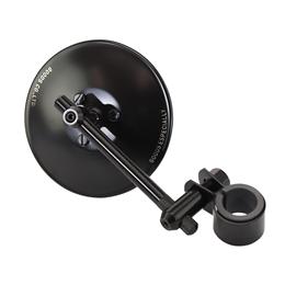 GOODS ESPECIALLY MIRROR - ステンレス 4インチ (22.2mm CLAMP ON)　ブラック