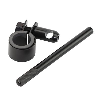 GOODS ESPECIALLY MIRROR - ステンレス (クランプキット単品) 22.2mmハンドル用 ブラック