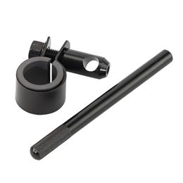 GOODS ESPECIALLY MIRROR - ステンレス (クランプキット単品) 25.4mmハンドル用 ブラック