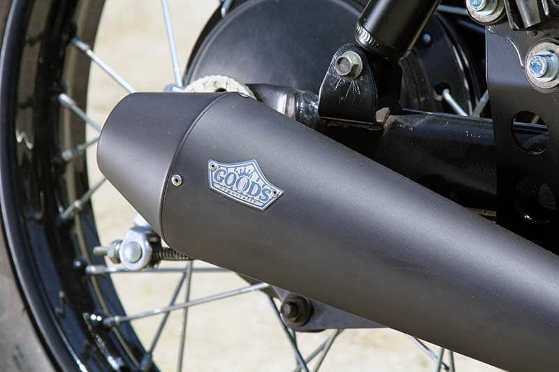 goodsショッピングサイト/商品詳細 TAPERED CONE スリップオンマフラー ブラック 250TR(FI対応) - GOODS  ESPECIALLY