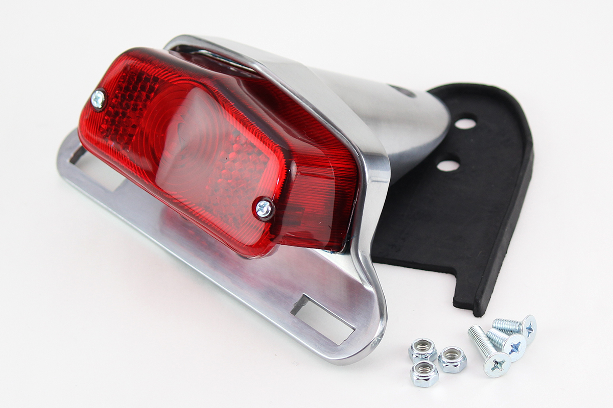 ラウンドタイプ（小）ルーカス付き リアフェンダー K＆H（ケイアンドエイチ） エストレヤ（ESTRELLA）〜06年 リブ付き ルーカスランプ リアフェンダー SR400⁄500｜K＆H